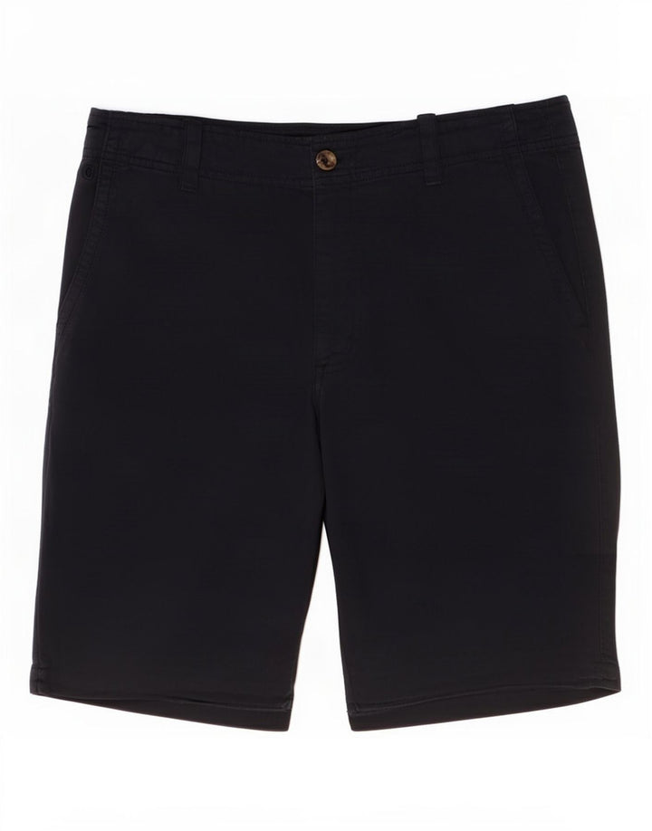 Pantalones cortos chinos Carrera para hombre medianos W33 algodón azul marino