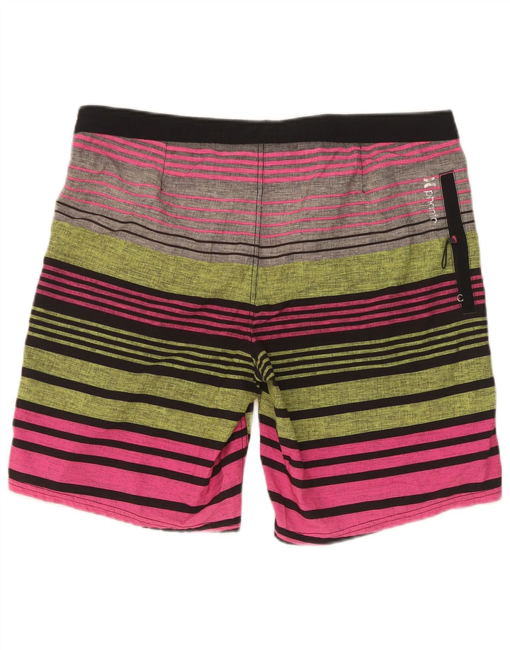 Hurley Hombre Phantom Bañador Corto Mediano Rayas Multicolor