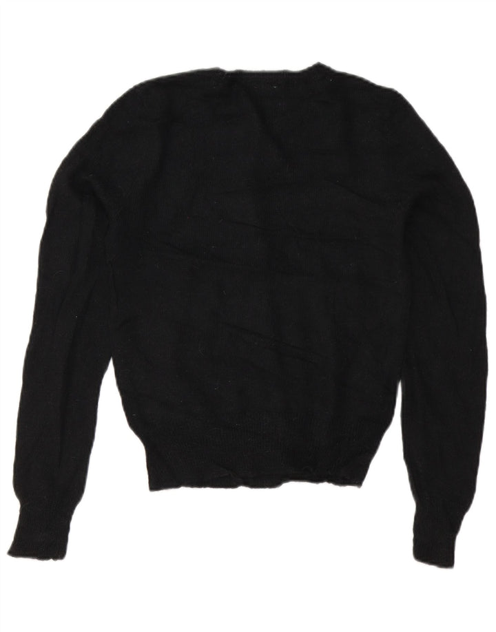 J. Crew Suéter tipo cárdigan corto para mujer Reino Unido 12 Medio Negro Acrílico