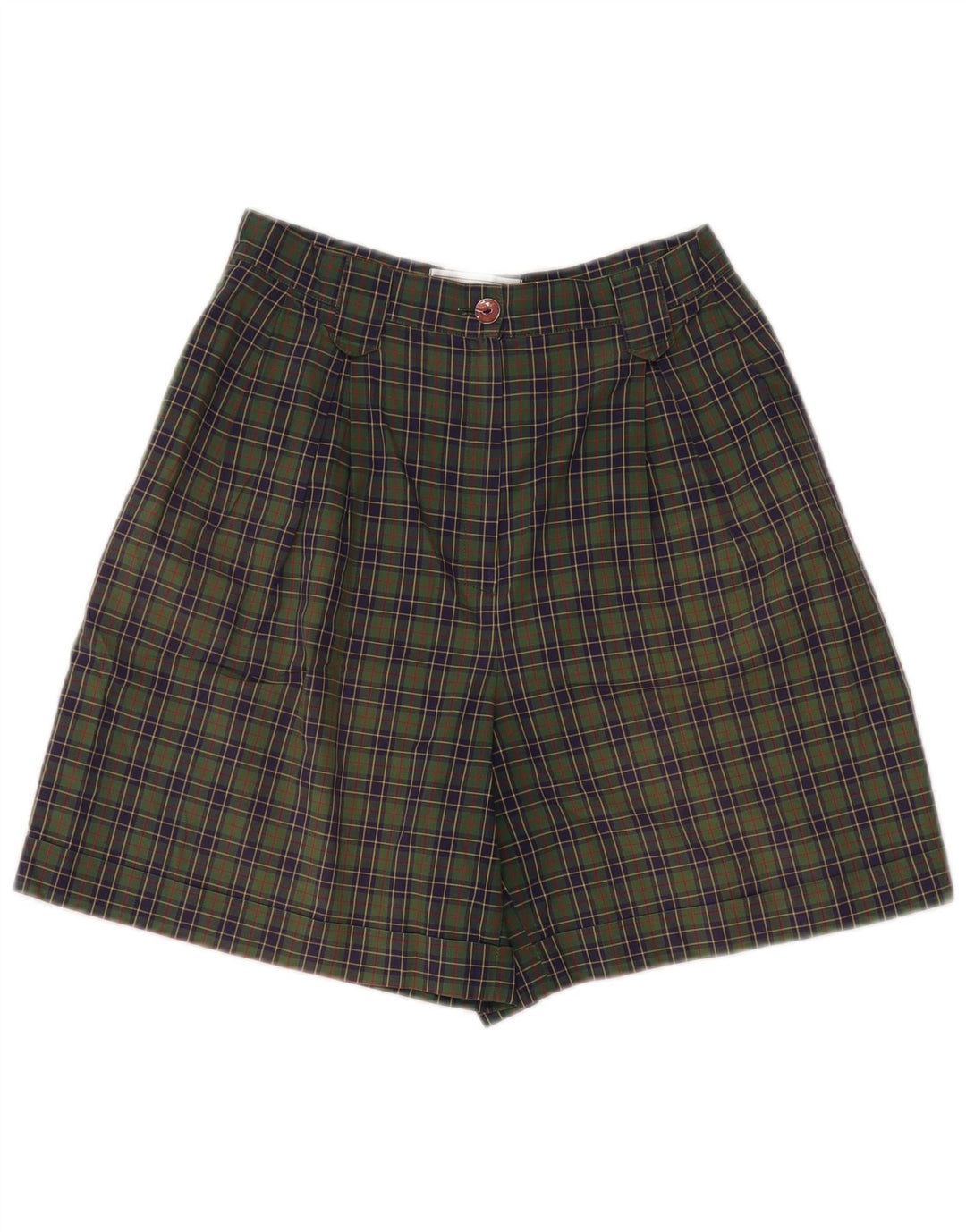 Pantalones cortos chinos para mujer All Over IT 44 Medium W28 Green Check
