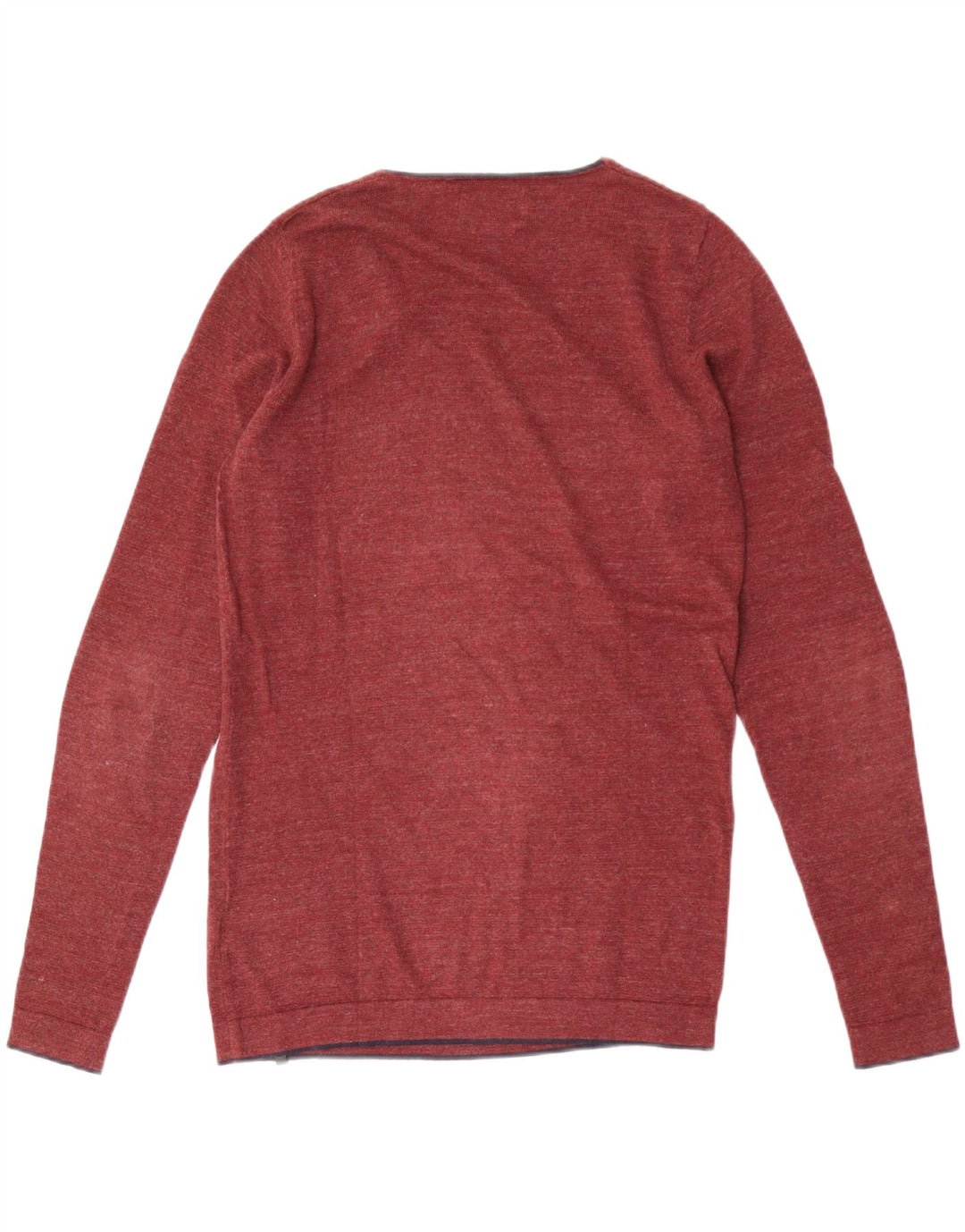 JACK & JONES Jersey con Cuello en V para Hombre Small Granate Cotton