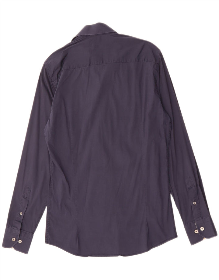 Camisa Burberry Hombre Pequeña Azul Marino