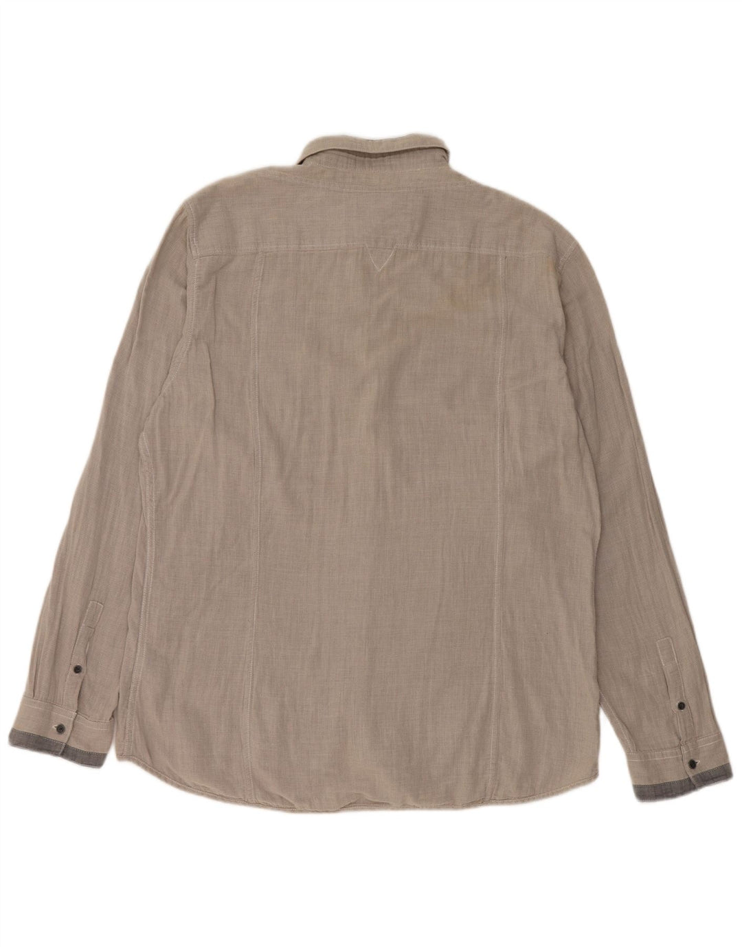 Camisa Guess Hombre 2XL Algodón Vichy Gris