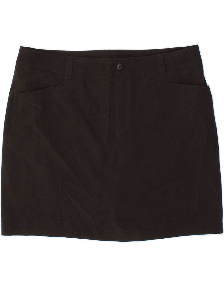 EDDIE BAUER Womens Mini Skirt US 16 2XL W38 Black Polyester Vintage Eddie Bauer and Second-Hand Eddie Bauer from Messina Hembry 