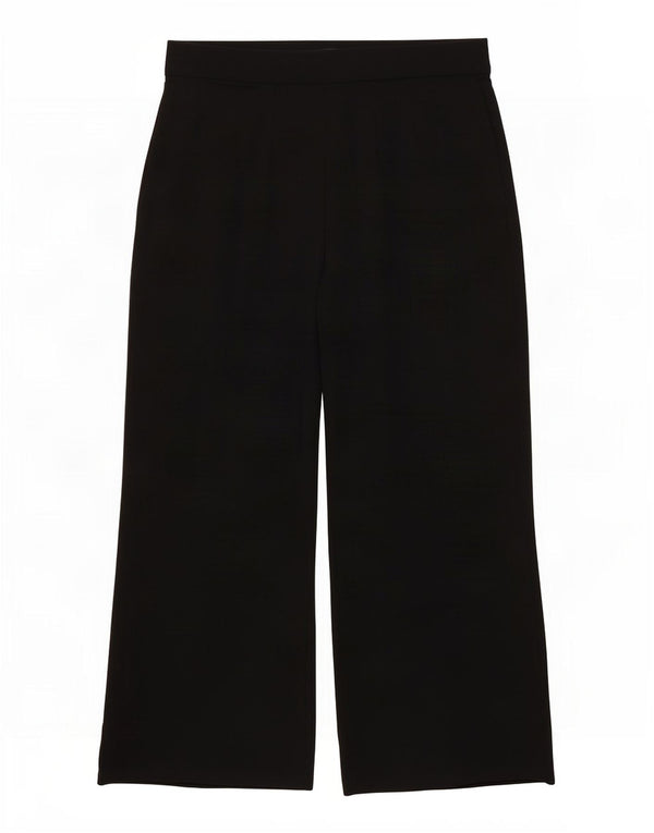 Marks & Spencer Pantalones informales de ajuste holgado para mujer UK 46 Large W34 L28 Negro