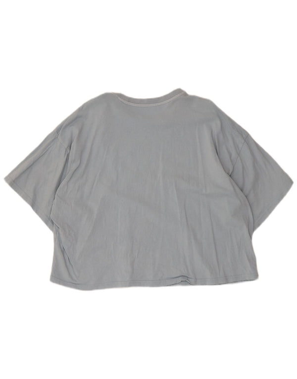 Billabong Camiseta corta con gráfico para mujer UK 44 Algodón azul medio