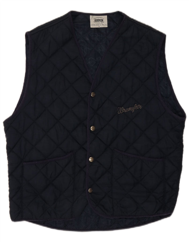 Wrangler Chaleco acolchado para hombre UK 38 Medium Azul marino Poliamida