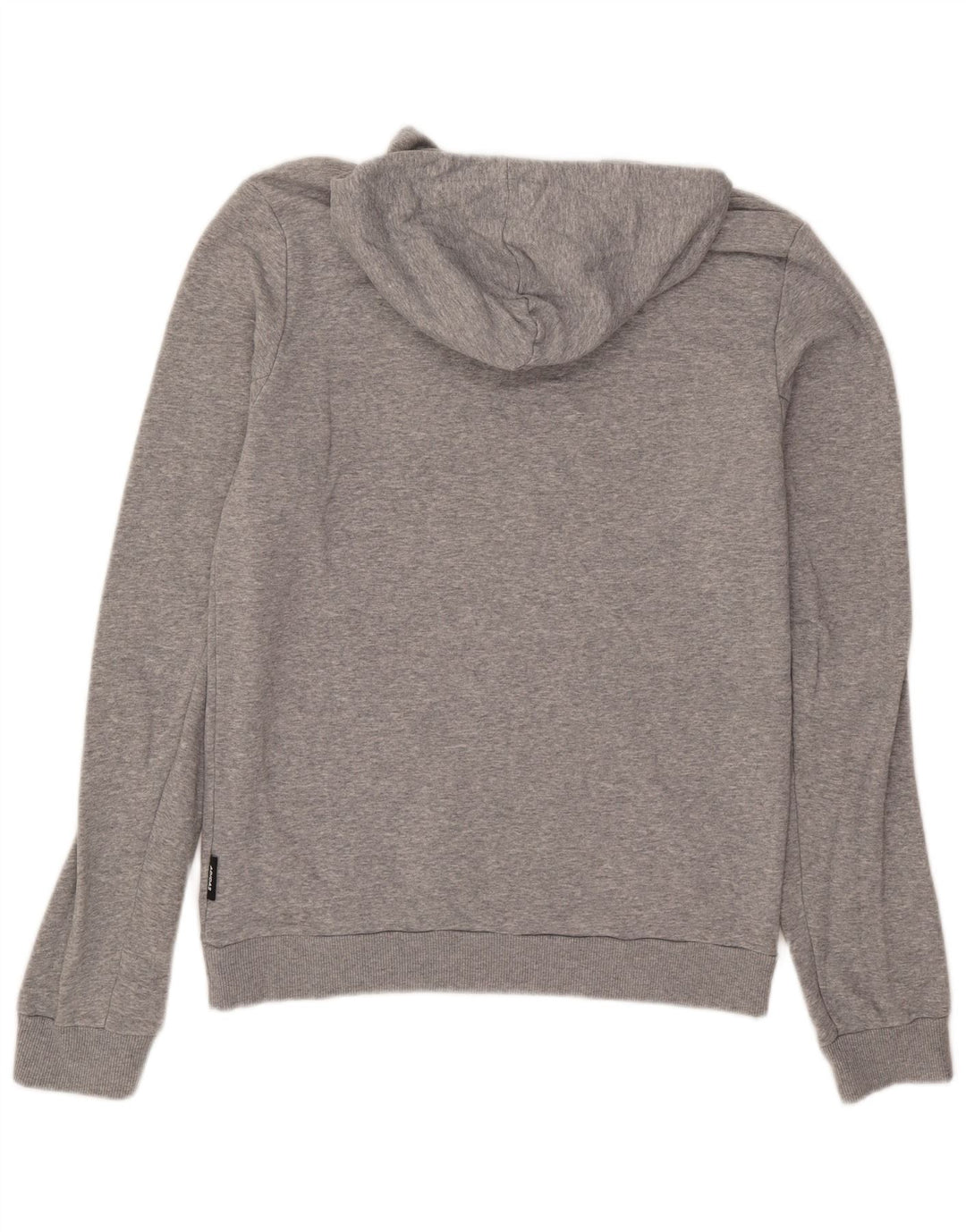 Adidas Hombre Sudadera Con Capucha Jumper Gris Medio Algodón