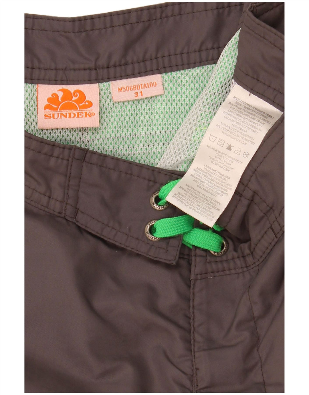 Bañador Sundek Hombre Poliéster Color Block Gris Medio