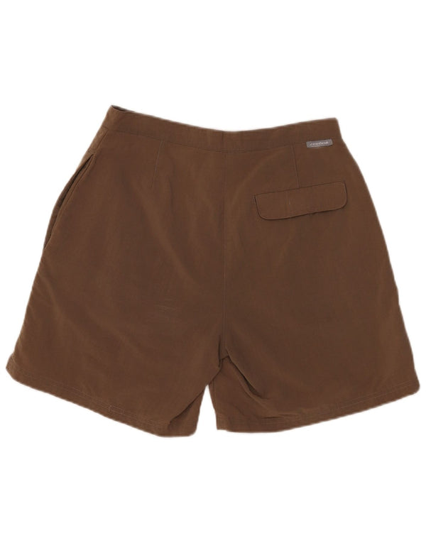 Reebok Pantalones cortos de senderismo para mujer UK 12 Medium W28 Marrón Poliamida