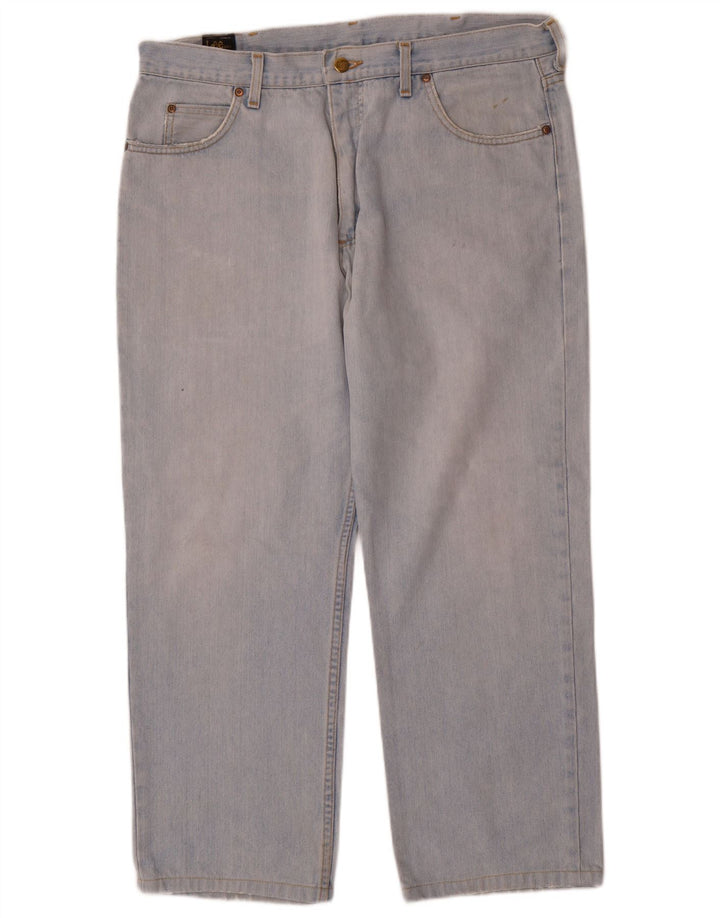 Lee Jeans Rectos Para Hombre W38 L27 Algodón Azul