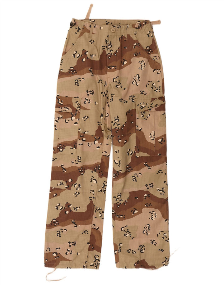 MFH Pantalón Cargo Regular Mujer XS W26 L28 Poliéster Camuflaje Beige