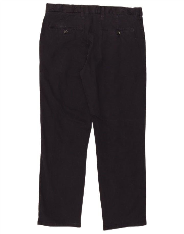 Marks & Spencer Pantalones chinos regulares para hombre W34 L29 Algodón negro