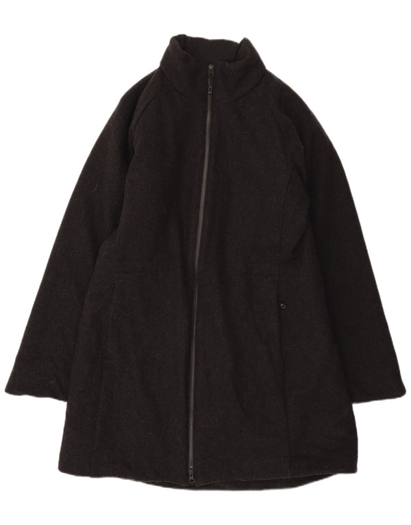 Abrigo Patagonia Mujer UK 40 Grande Lana Gris