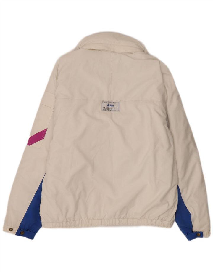 Dubin Chaqueta acolchada con capucha para hombre IT 50 Large Blanco Colorblock Poliéster
