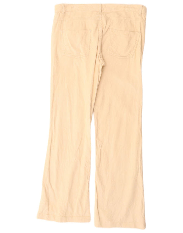 Zara Mujer Pantalón De Pana Bootcut EU 40 Medium W30 L30 Algodón Beige