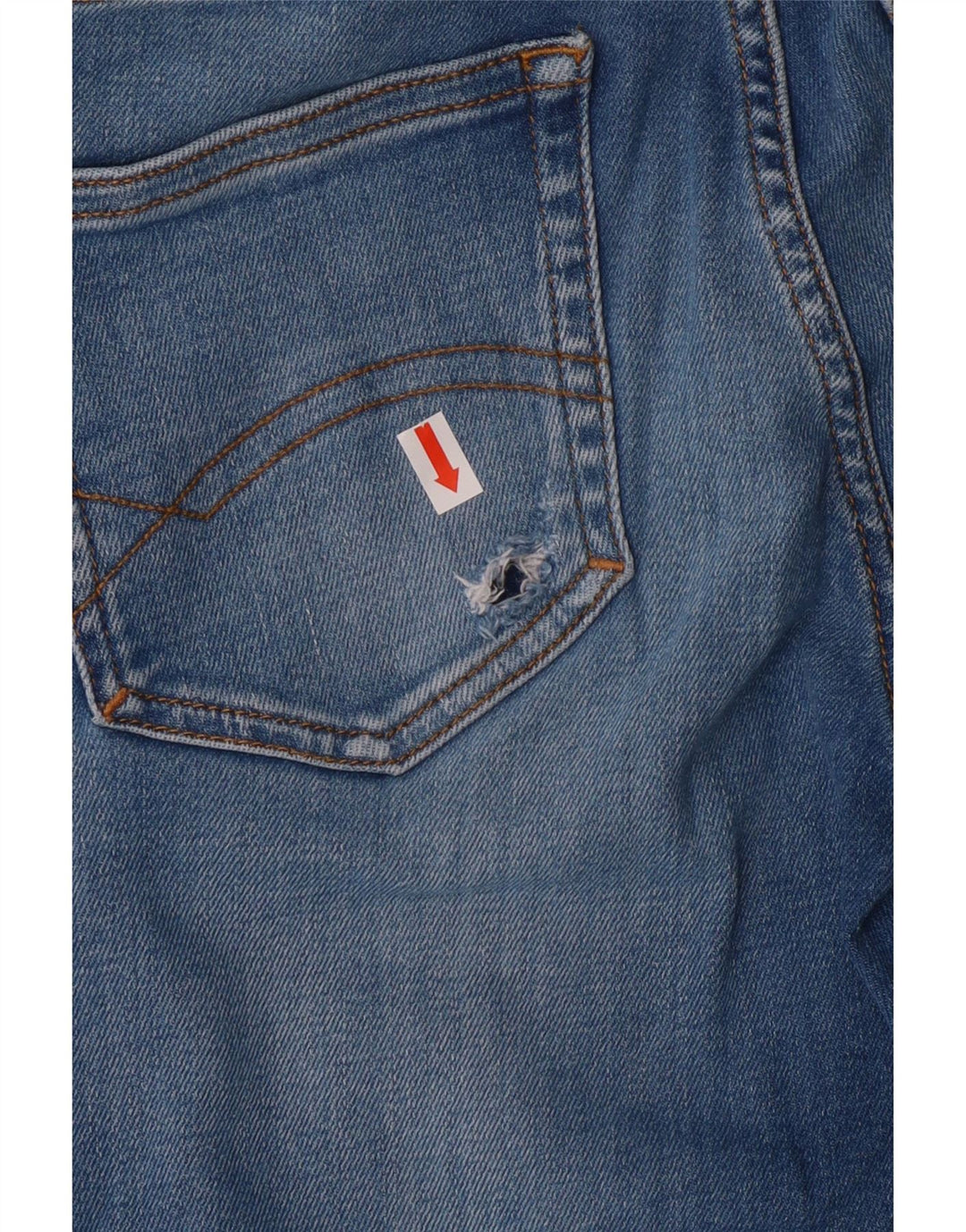 Tommy Hilfiger Vaqueros ajustados desgastados para niños 11-12 años W24 L26 Algodón azul
