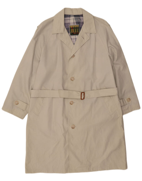 Vintage hombres abrigo Reino Unido 40 grande beige