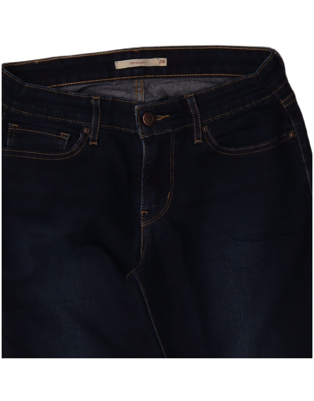 LEVI'S Vaqueros pitillo 711 para mujer W28 L28 Azul marino