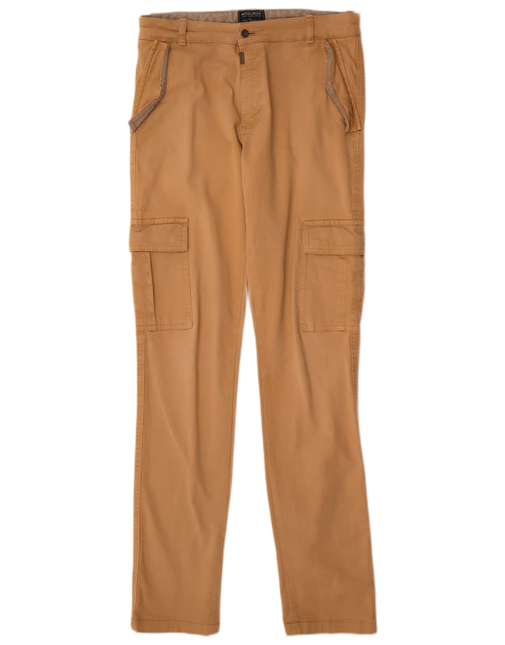 Woolrich Pantalones cargo ajustados para mujer UK 14 Medium W30 L32 Algodón beige