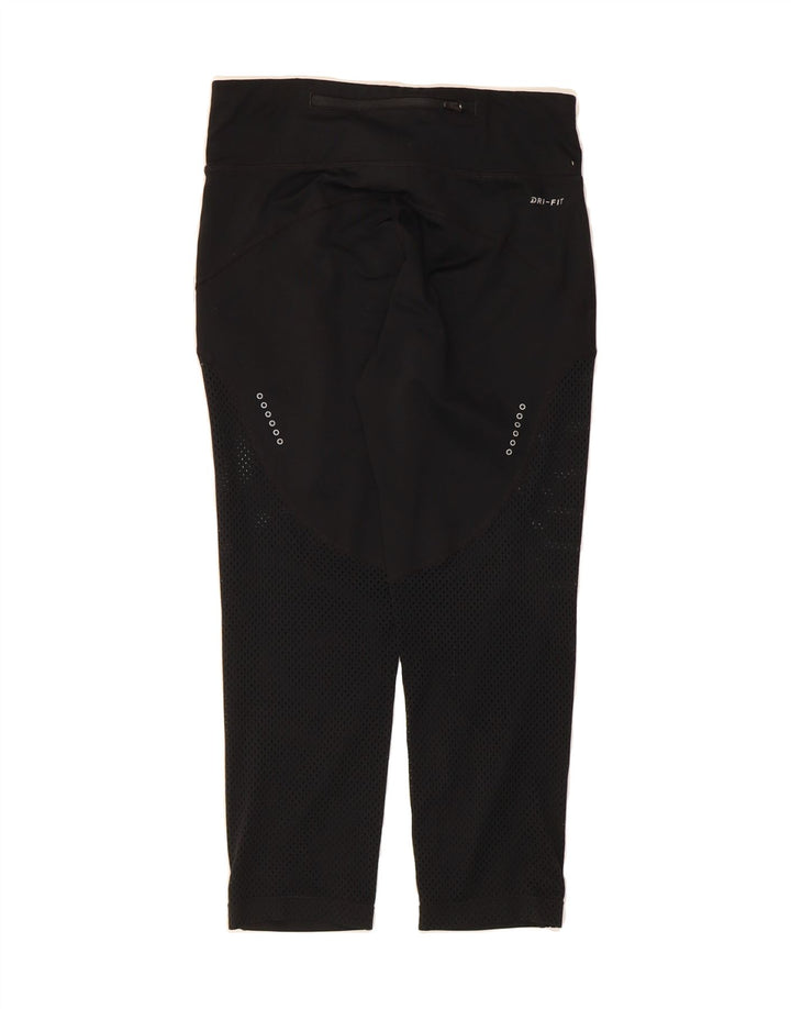 NIKE Womens Dri Fit Leggings UK 8 Small Black Polyester Vintage Nike and Second-Hand Nike from Messina Hembry 