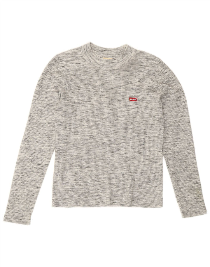 Levi's Top de manga larga para mujer UK 42 Gris medio moteado