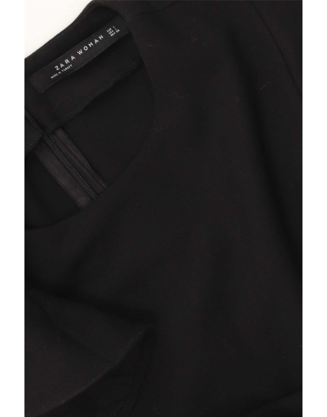 Zara Mujer Vestido Tubo Reino Unido 46 Grande Negro