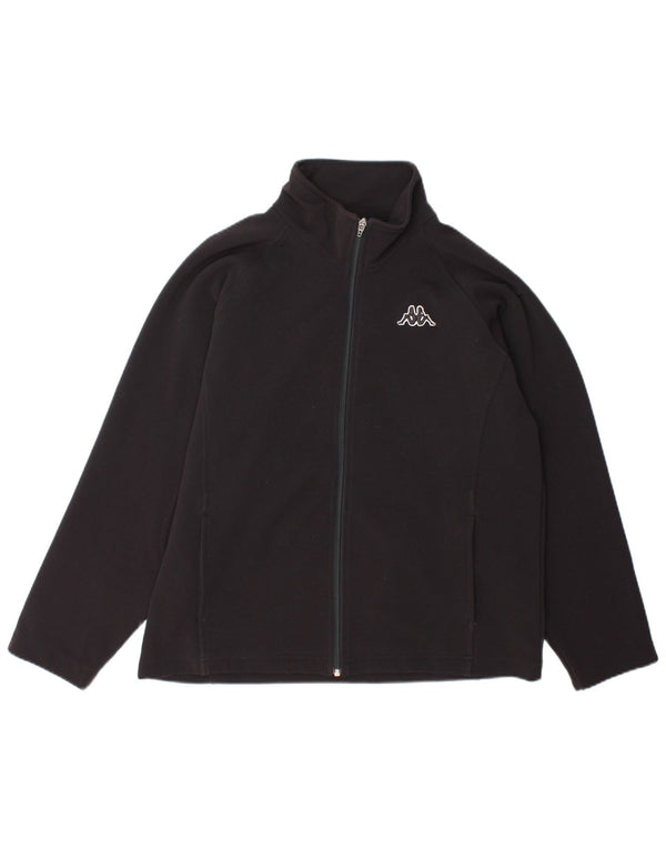 Kappa Chaqueta de Chándal para Mujer UK 40 XL Poliéster Negro