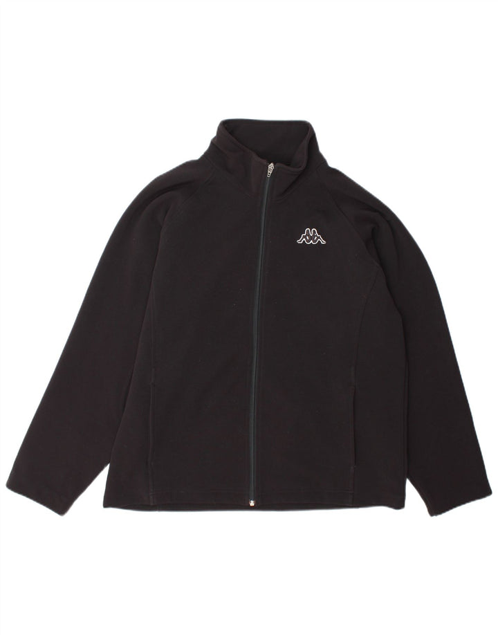 Kappa Chaqueta de Chándal para Mujer UK 40 XL Poliéster Negro