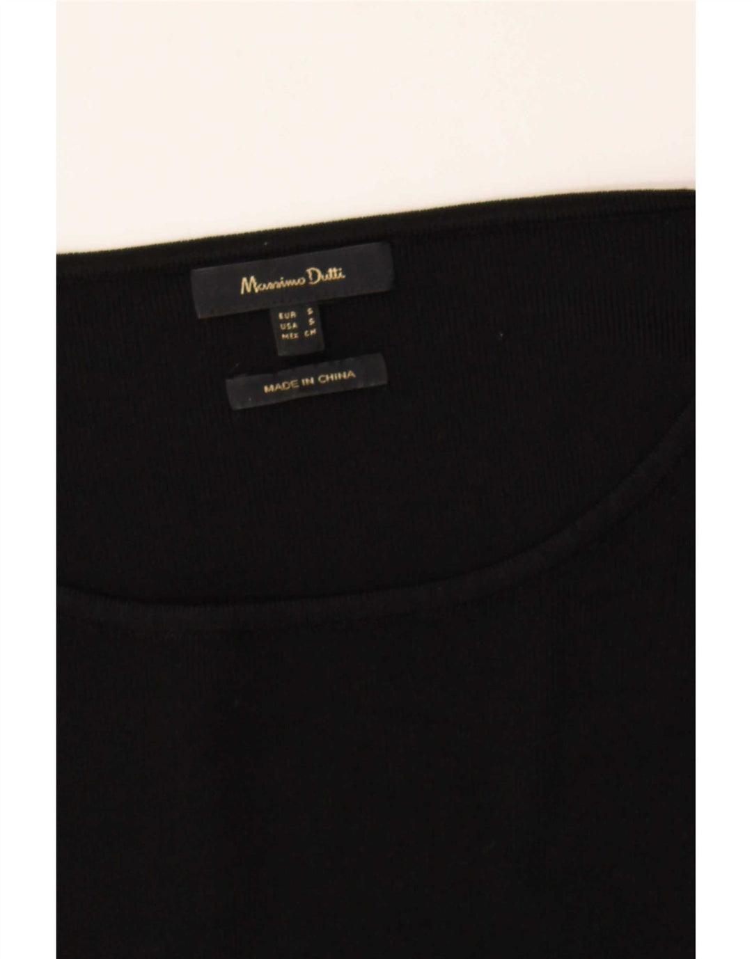 Massimo Dutti Jersey con cuello barco para mujer, talla 40, color negro