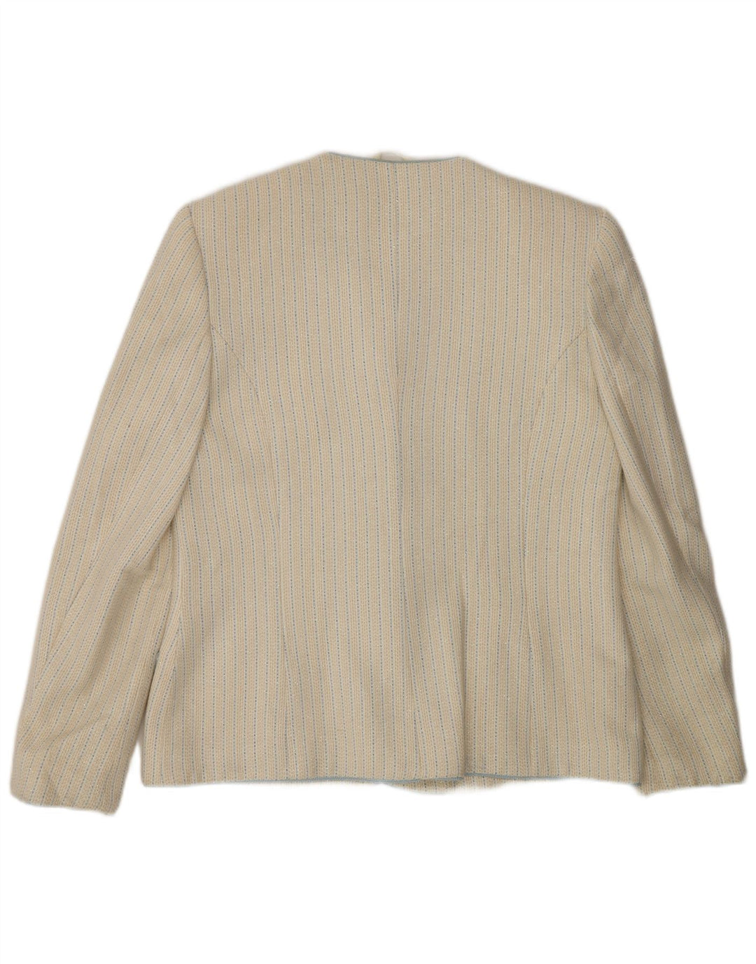 Vintage mujer 5 botones Blazer chaqueta IT 48 XL de rayas blancas