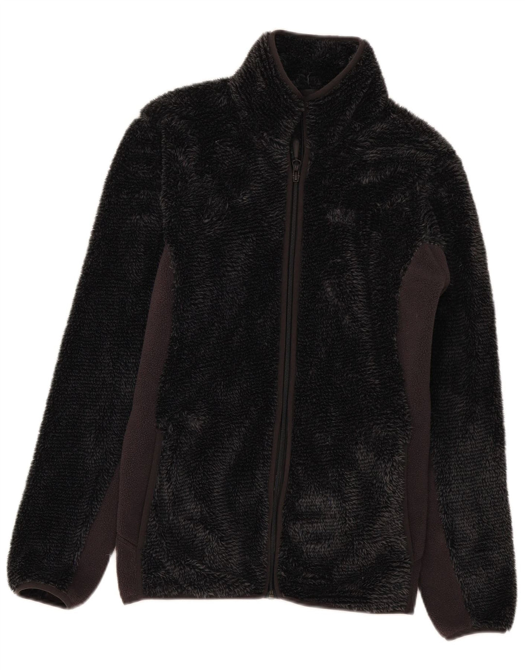 Jack Wolfskin Chaqueta polar para mujer UK 44 Poliéster color block gris medio