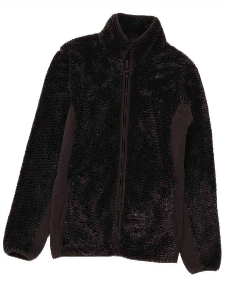Jack Wolfskin Chaqueta polar para mujer UK 44 Poliéster color block gris medio