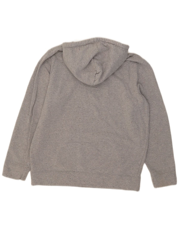 Puma - Sudadera con capucha para hombre, talla grande, algodón moteado gris