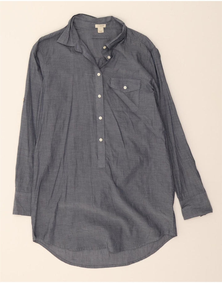 J. CREW Womens Pullover Shirt Dress UK 6 XS Grey Cotton Vintage J. Crew and Second-Hand J. Crew from Messina Hembry 