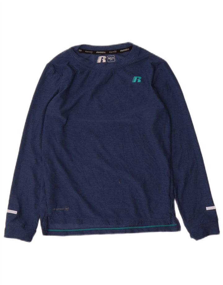 Russell Athletic Boys Dri-Power Top manga larga 6-7 años pequeño azul marino