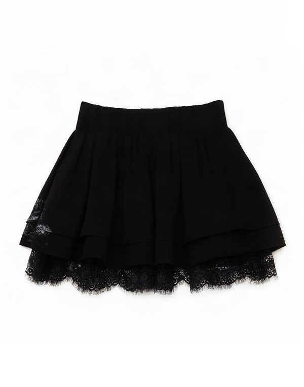 Guess Minifalda Niña 11-12 Años W26 Algodón Paisley Negro