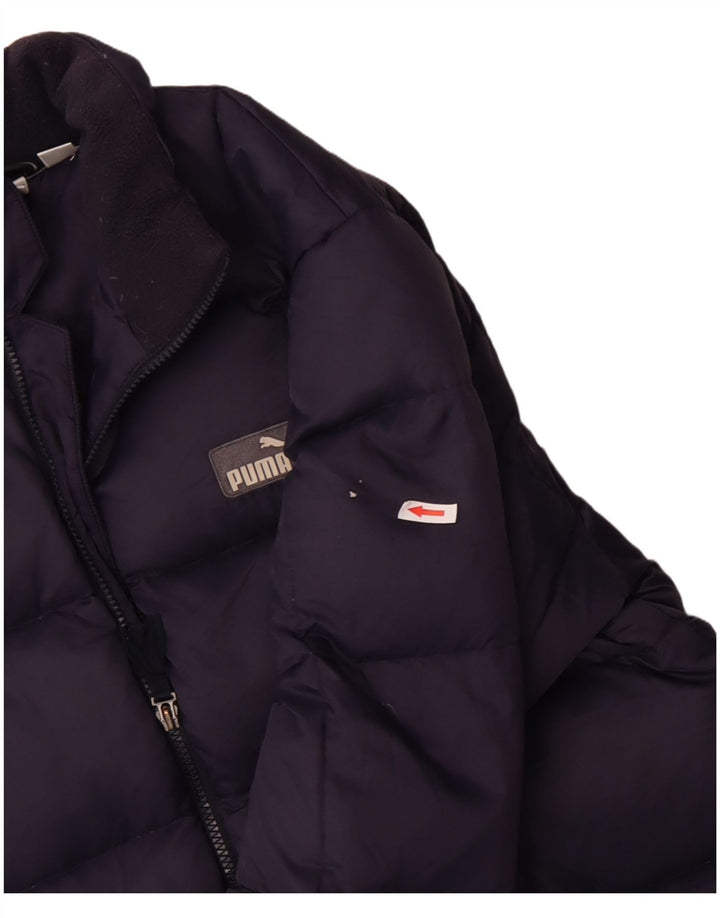 Puma Chaqueta acolchada para hombre UK 38 Medium Azul marino Poliéster