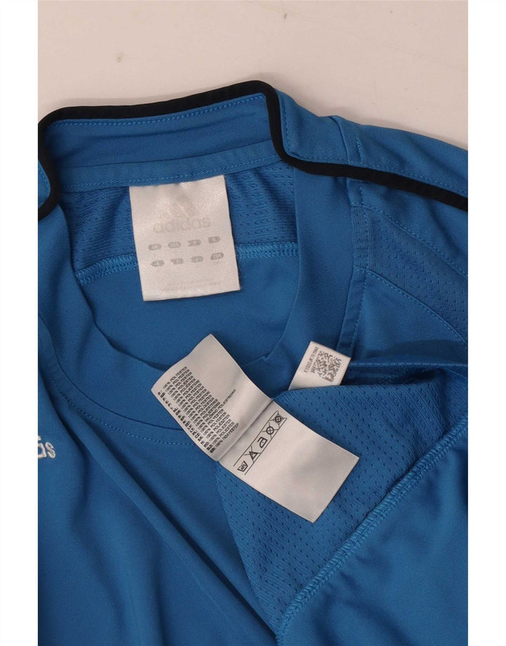 Adidas Hombre Camiseta Top Small Azul Colorblock Poliéster