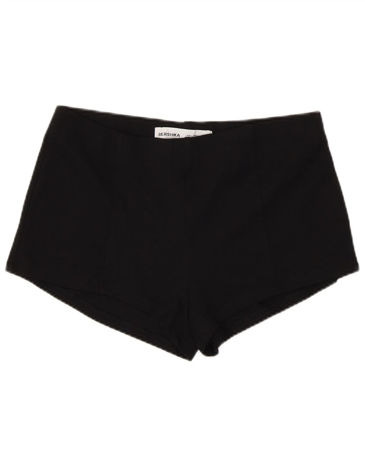 Bershka Mujer Hot Pants Large W32 Viscosa Negra