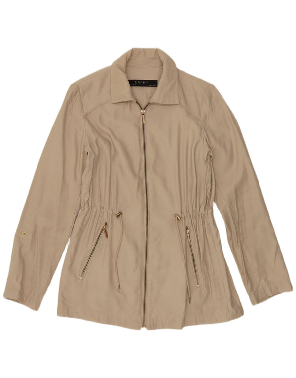 Zara Mujer Chaqueta Reino Unido 6 XS Beige