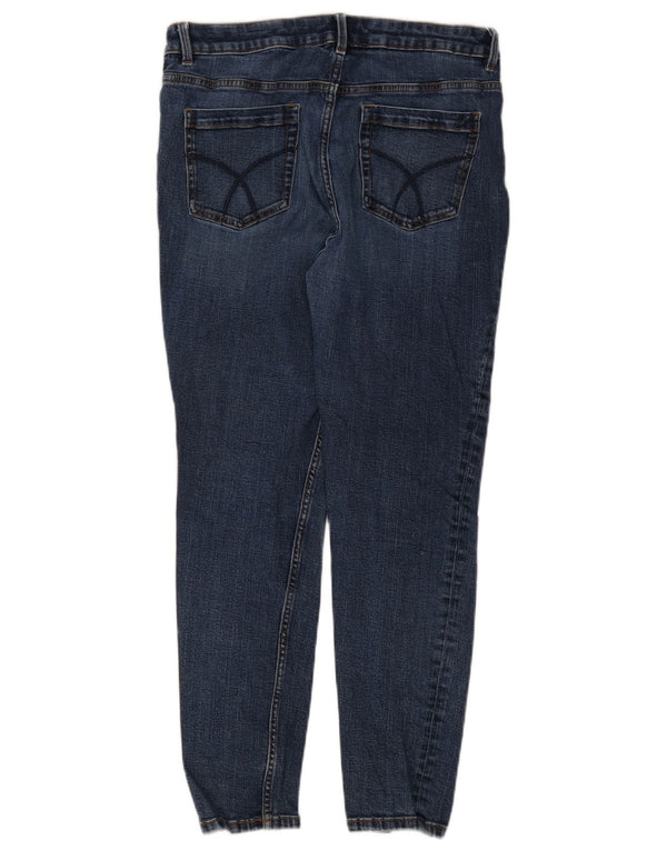 Crew Clothing Vaqueros ajustados para mujer UK 16 Large W34 L28 Algodón azul marino