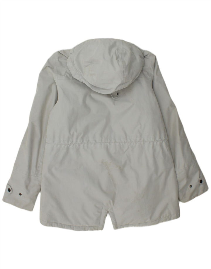 Helly Hansen Parka con capucha para hombre, talla 40, poliamida gris grande