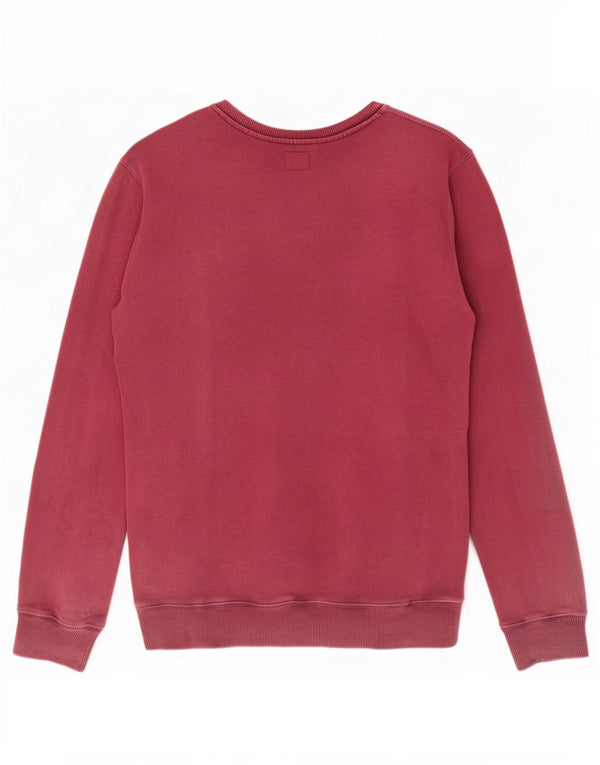 Rifle Mens Graphic Sweatshirt Jumper XL Burgundy Cotton