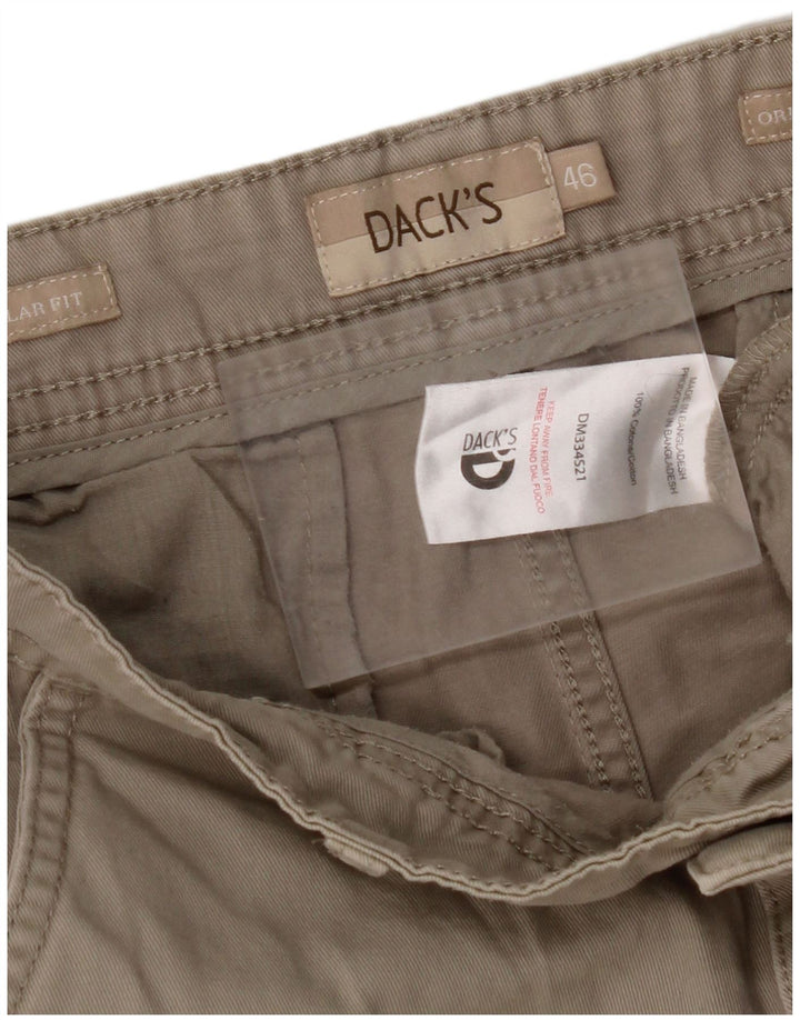 DACK'S Pantalones cortos chinos para hombre IT 46 Small W32 Algodón beige