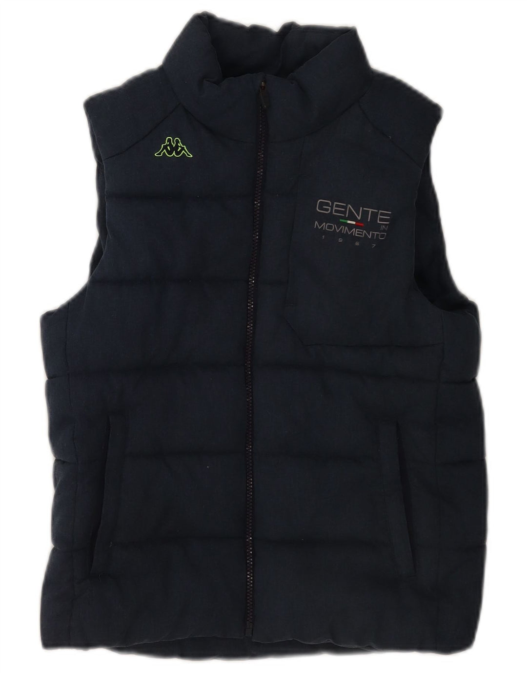 Chaleco acolchado Kappa para mujer UK 12 Medium Azul marino