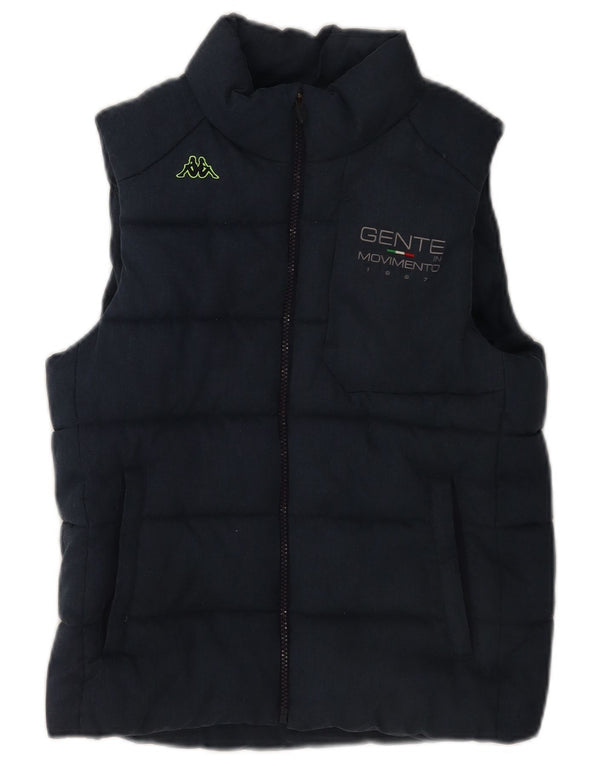 Chaleco acolchado Kappa para mujer UK 12 Medium Azul marino