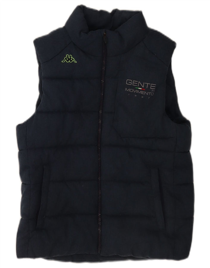 Chaleco acolchado Kappa para mujer UK 12 Medium Azul marino