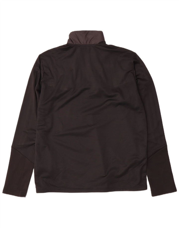 Adidas Hombre Aeroready Zip Neck Jersey Chándal Top XL Negro Colorblock