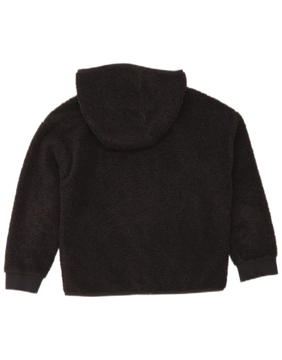 Nike Chaqueta polar con capucha para niños 10-11 años Mediana Negro Poliéster